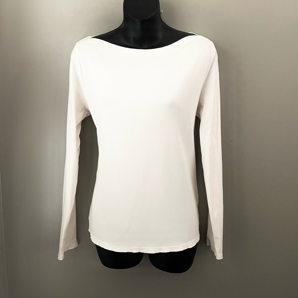Ralph Lauren Cream Long Sleeve Top